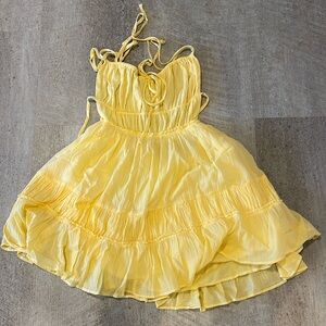 Free People Yellow Sundress New